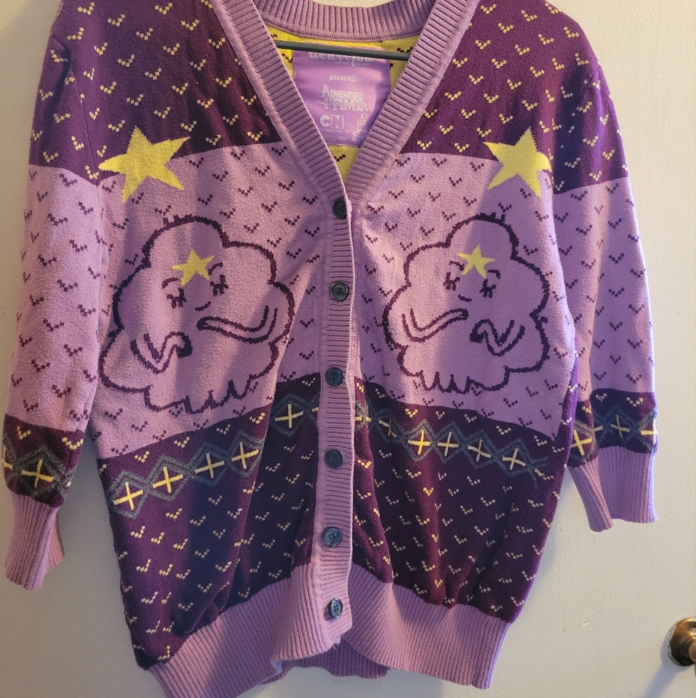 Adventure time lumpy space princess cardigan